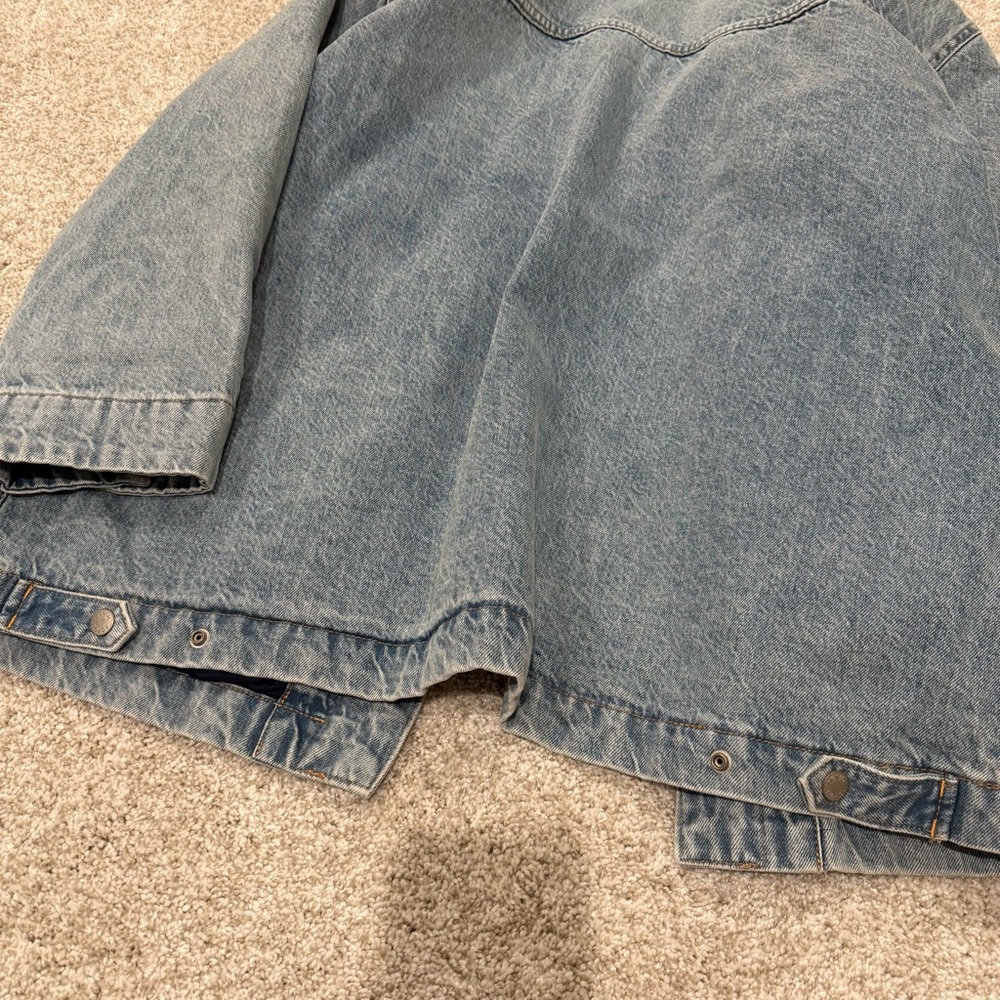 Aritzia Denim Forum Light Blue Oversized Jean Jacket - Picture 8 of 12